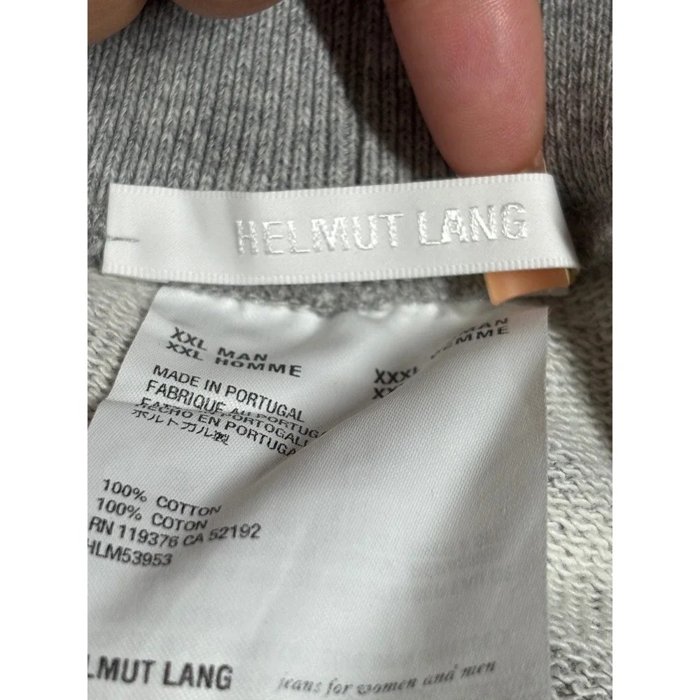 Helmut Lang Grey Logo Sweatpants Womens XXXL Mens XXL Cotton Joggers‎ Portugal